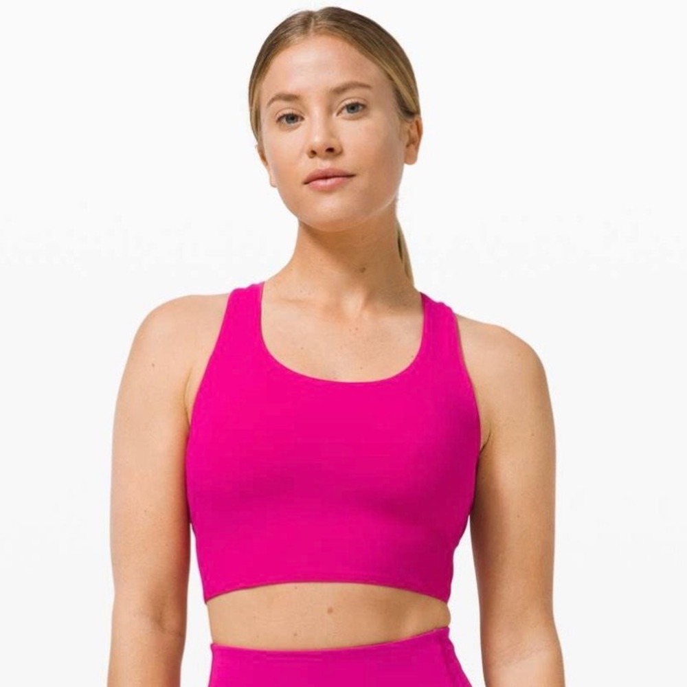 Lululemon Stash It All Bra Ripened Raspberry Pink Strappy Racerback Size 10 - Picture 7 of 8
